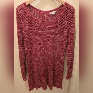 Lucky Brand Red Crew Neck Sweater Large